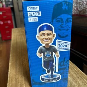Corey Seager Dodgers 2020 World Series Champ 5K Bobblehead Sunset Run 2021 SGA.
